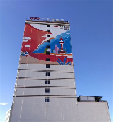 广恒隆酒店墙绘